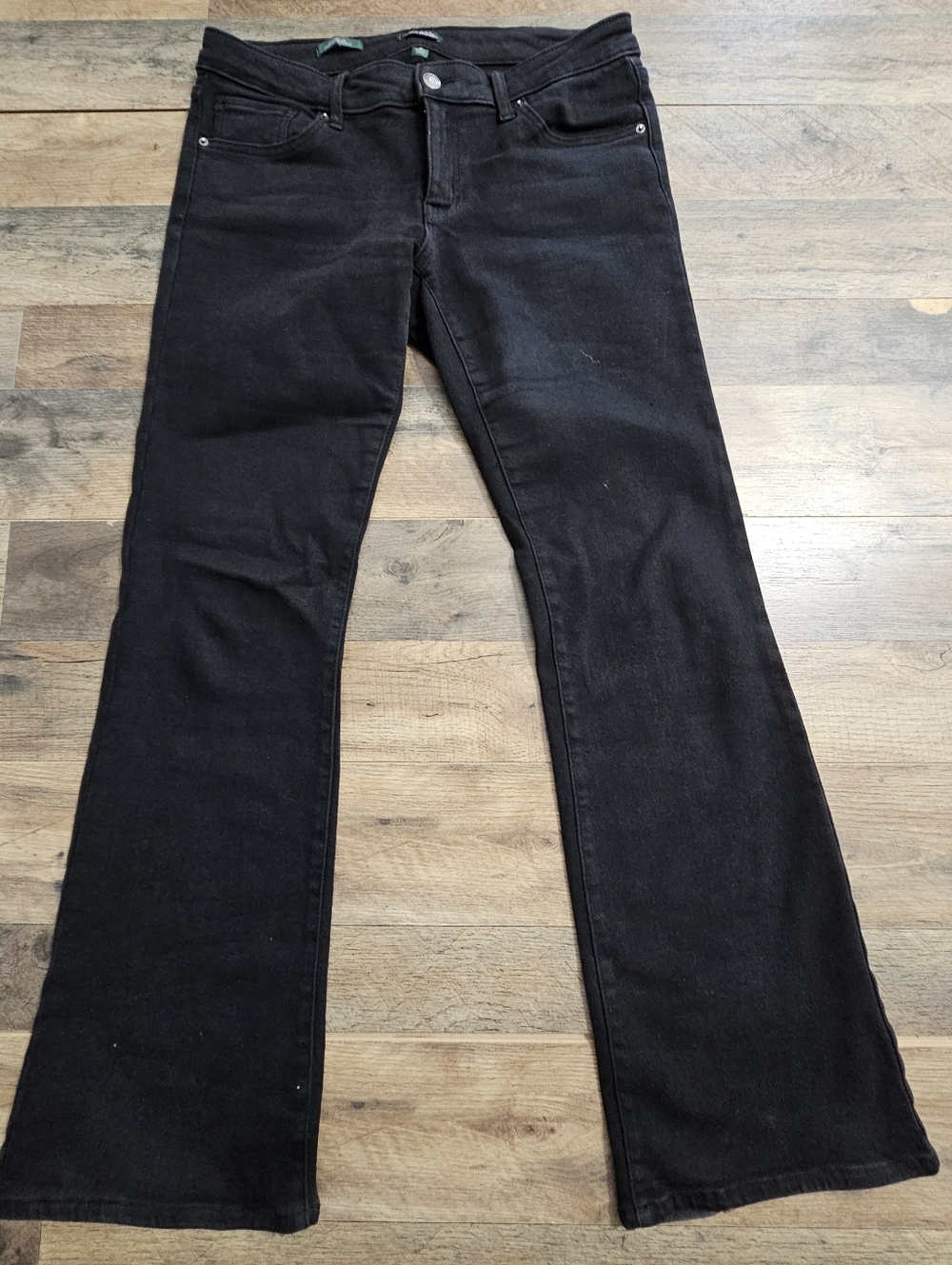 Wild Fable Black Flare Jeans High Rise Stretch Size‎ 10 Classic Chic